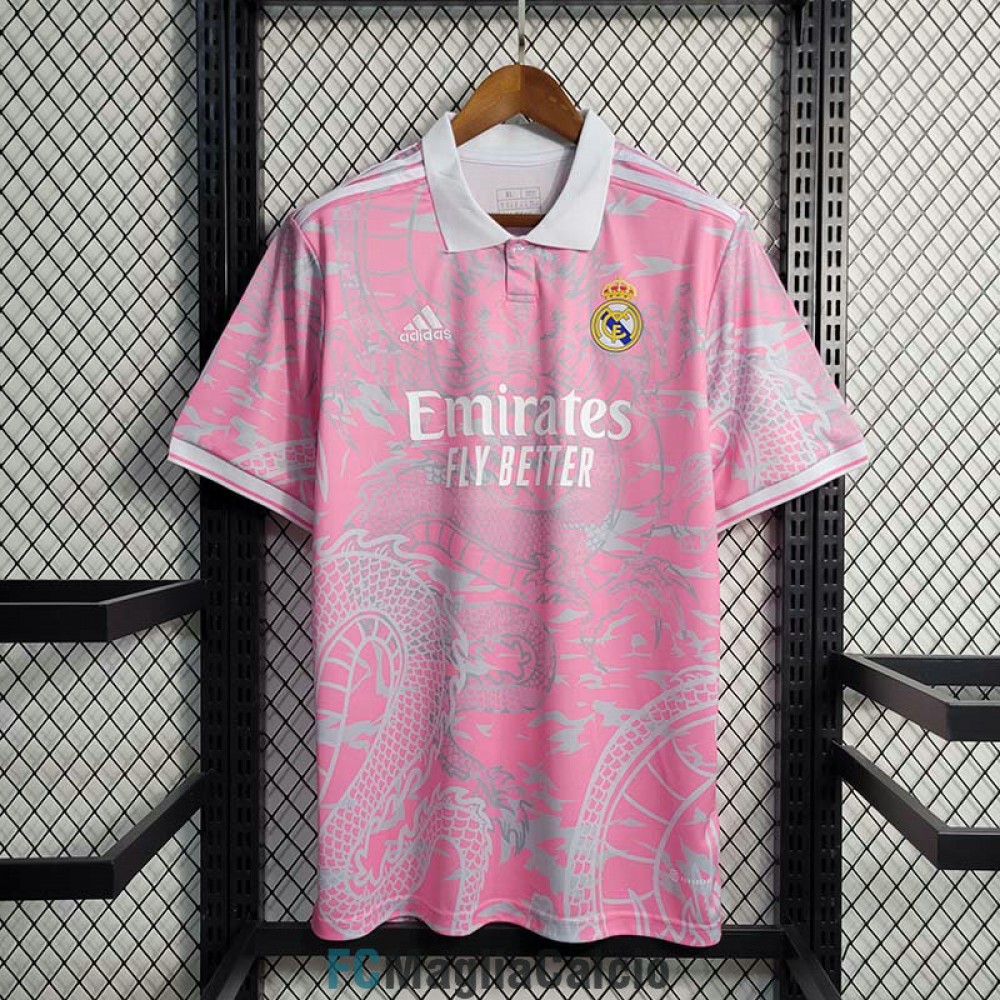 Maglia Real Madrid Dragon Pink Fc Maglia Calcio