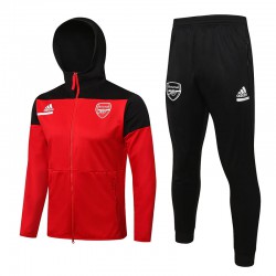 Arsenal Giacca Cappuccio Rosso I + Pantaloni Negro I 2022/2023