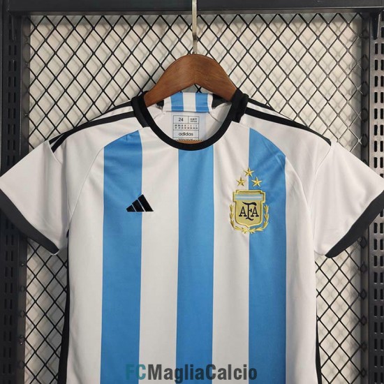 Maglia Argentina Bambino 3 Star Gara Home 2022/2023