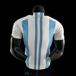 Maglia Authentic Argentina 3 Star Gara Home 2022/2023