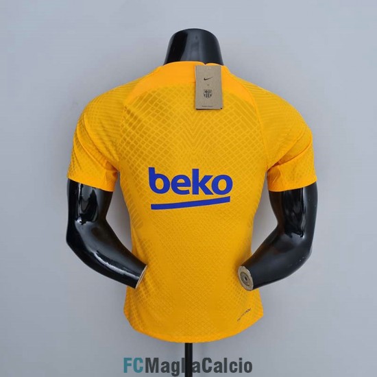 Maglia Authentic Barcelona Training Suit Giallo I 2022/2023