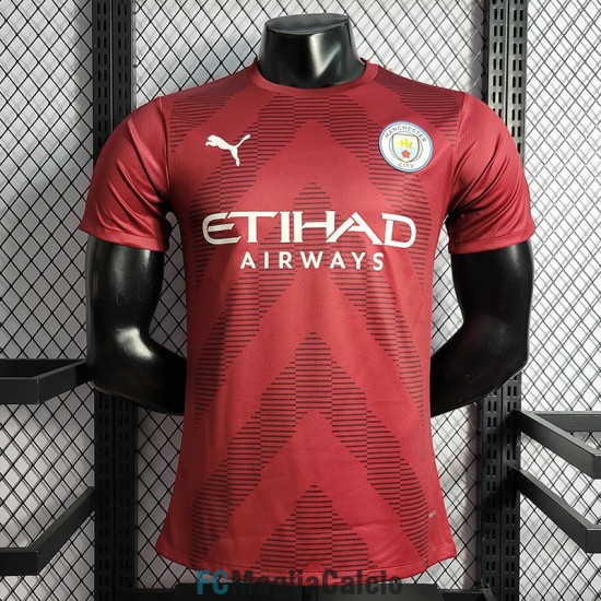 Maglia Authentic Manchester City Portiere Rosso 2022/2023