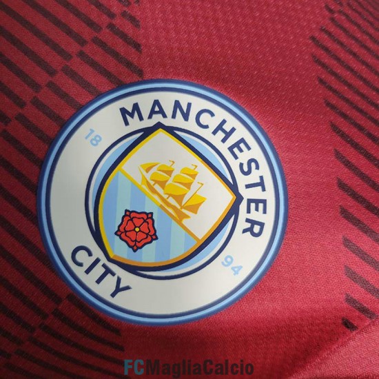 Maglia Authentic Manchester City Portiere Rosso 2022/2023