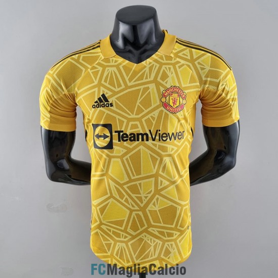 Maglia Authentic Manchester United Portiere Giallo 2022/2023