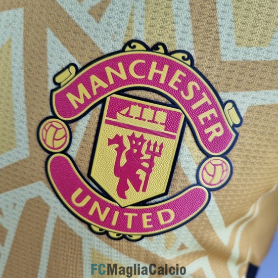 Maglia Authentic Manchester United Portiere Giallo 2022/2023