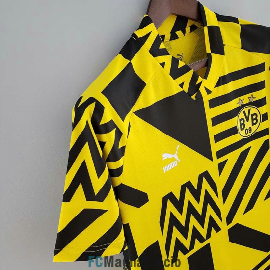 Maglia Borussia Dortmund Pre Match Giallo Negro 2022/2023