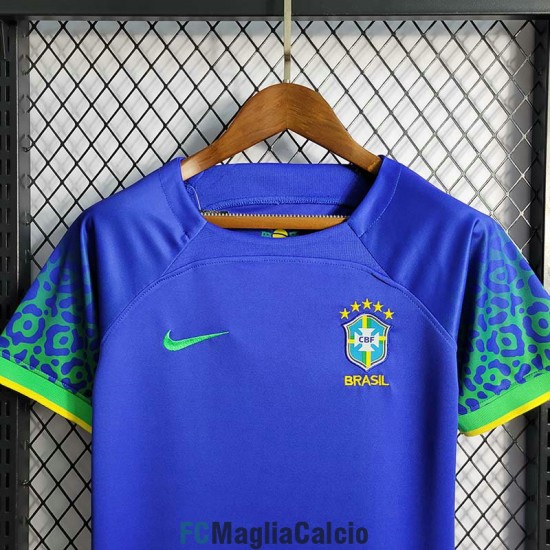 Maglia Brasile Bambino Gara Away 2022/2023