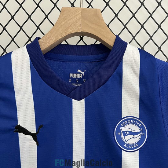 Maglia Deportivo Alaves Bambino Gara Home 2023/2024