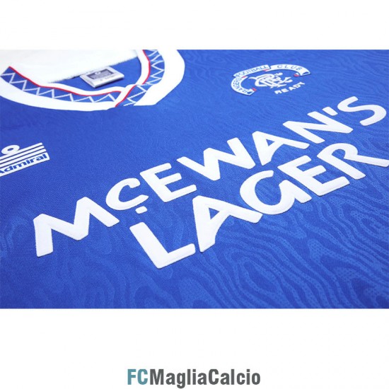 Maglia Glasgow Rangers Retro Gara Home 1990/1992