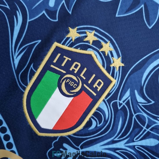 Maglia Italia x Versace Azul 2022/2023