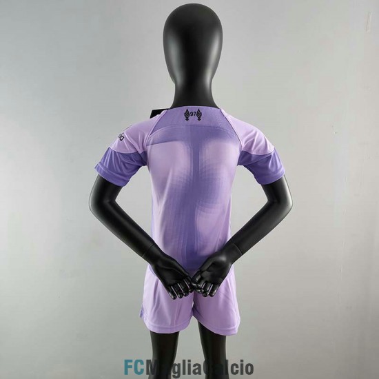 Maglia Liverpool Bambino Portiere Purple 2022/2023