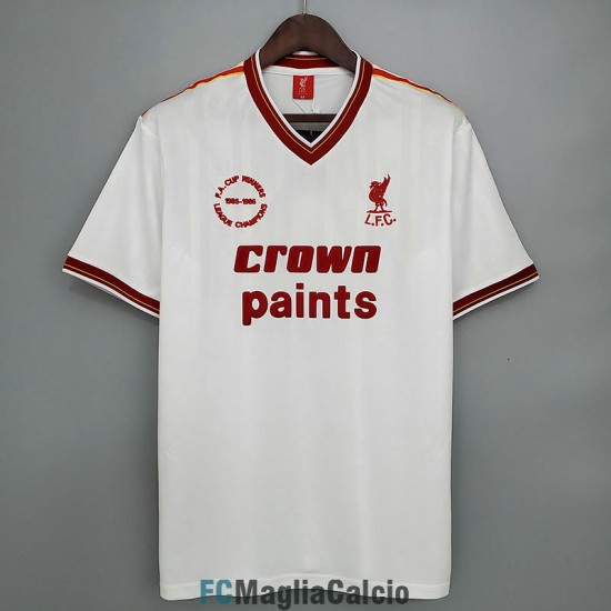 Maglia Liverpool Retro Blanco 1985/1986