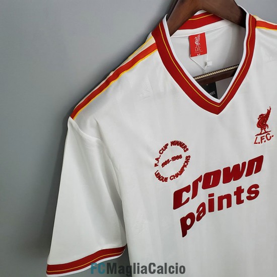 Maglia Liverpool Retro Blanco 1985/1986