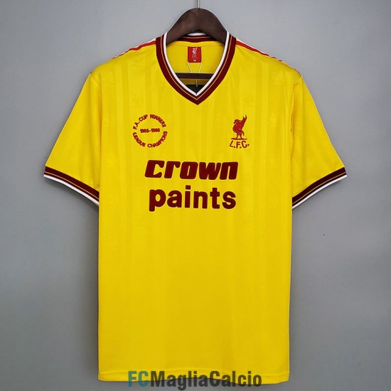 Maglia Liverpool Retro Amarillo 1985/1986