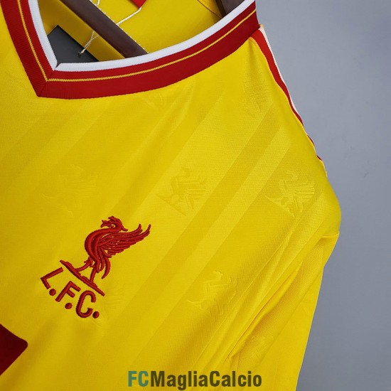 Maglia Liverpool Retro Amarillo 1985/1986