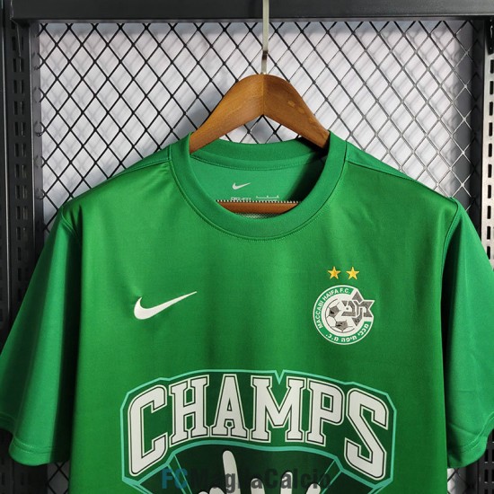 Maglia Maccabi Haifa Football Club Champion Edition Verde 2022/2023