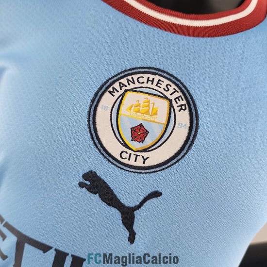 Maglia Manchester City Bambino Gara Home 2022/2023