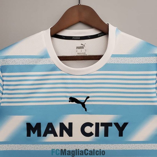 Maglia Manchester City Pre Match Training Azul I 2022/2023