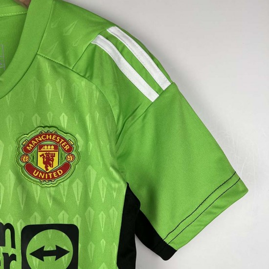 Maglia Manchester United Bambino Portiere Green 2023/2024