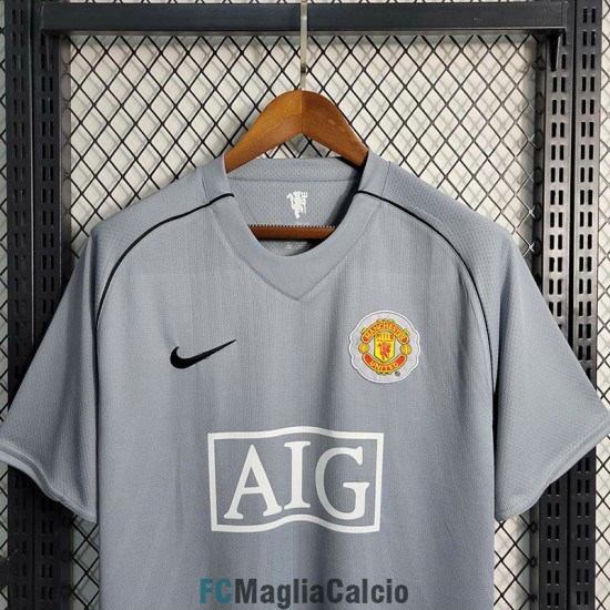 Maglia Manchester United Portiere Grey Retro 2007/2008