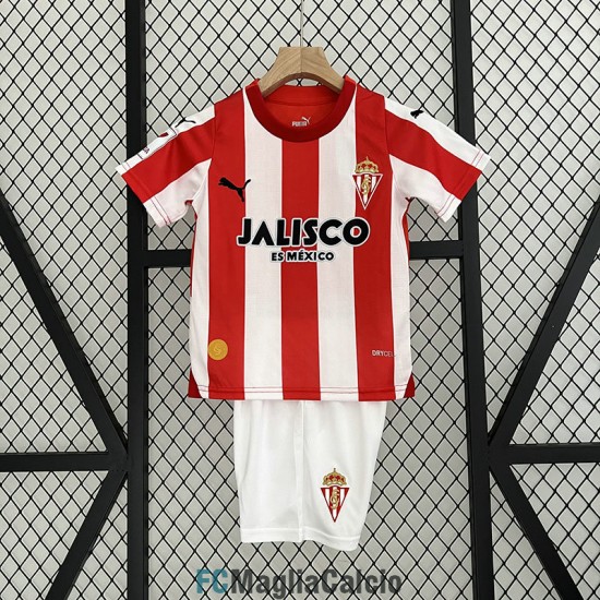 Maglia Sporting Gijon Bambino Gara Home 2023/2024