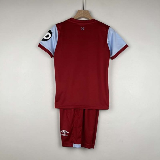 Maglia West Ham United Bambino Gara Home 2023/2024