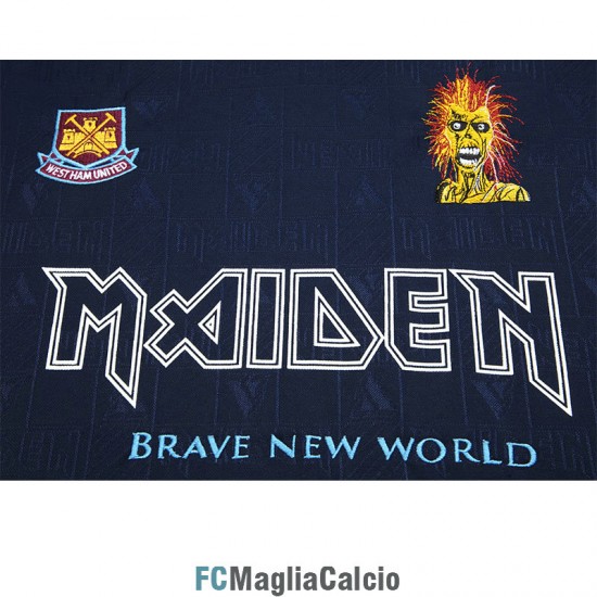 Maglia West Ham United x Iron Maiden Retro Blue 1999/2001