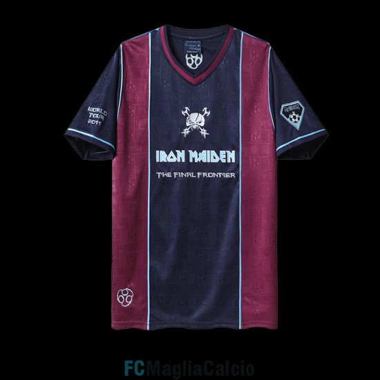 Maglia West Ham United x Iron Maiden Retro Blue 2011/2012