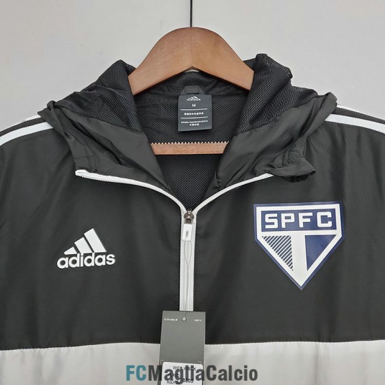 Sao Paulo FC Giacca A Vento Negro Blanco II 2022/2023